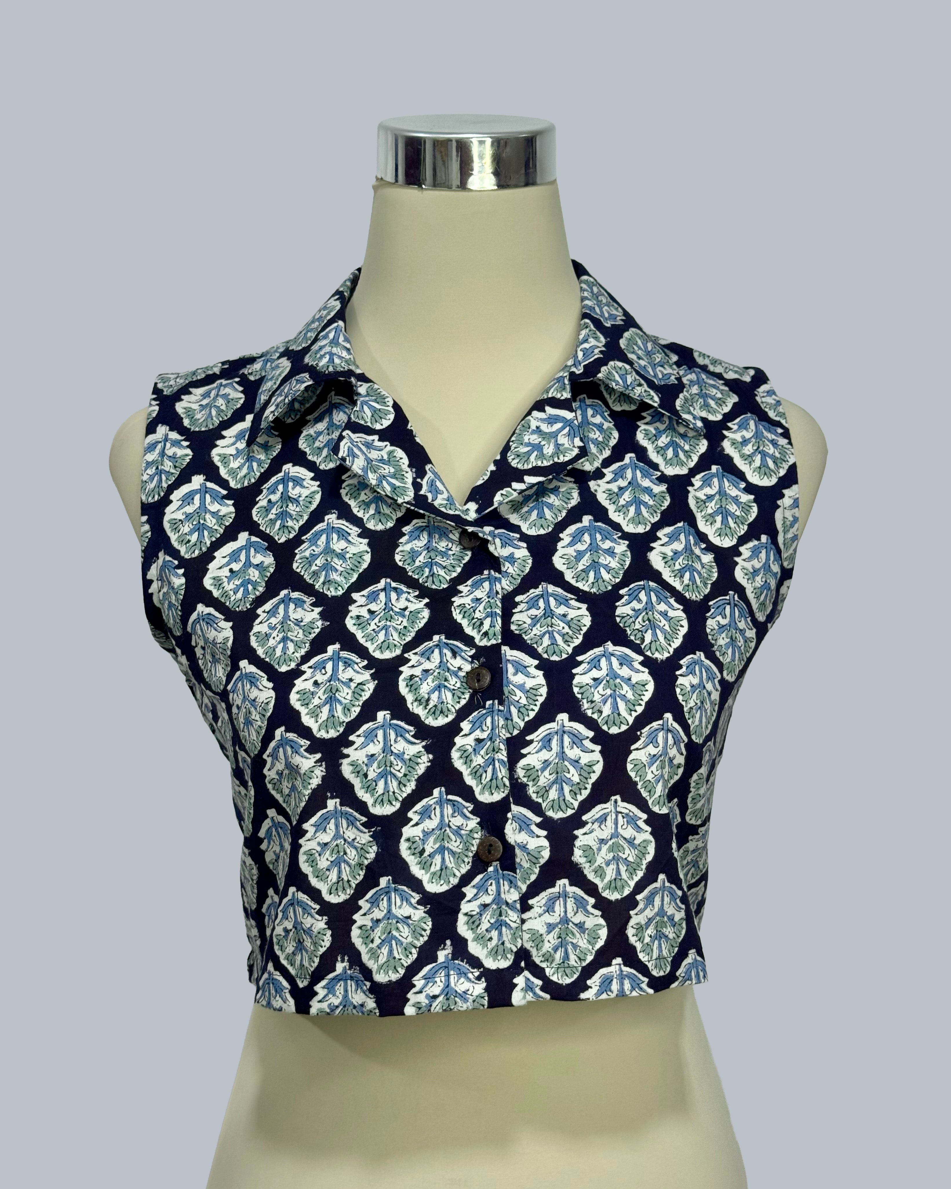 Floral Garden Crop Shirt