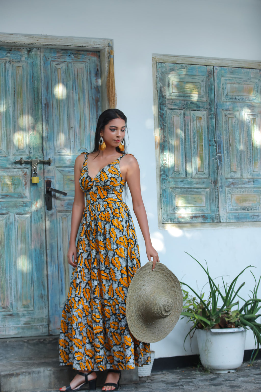 Monarch V Neck Maxi Dress