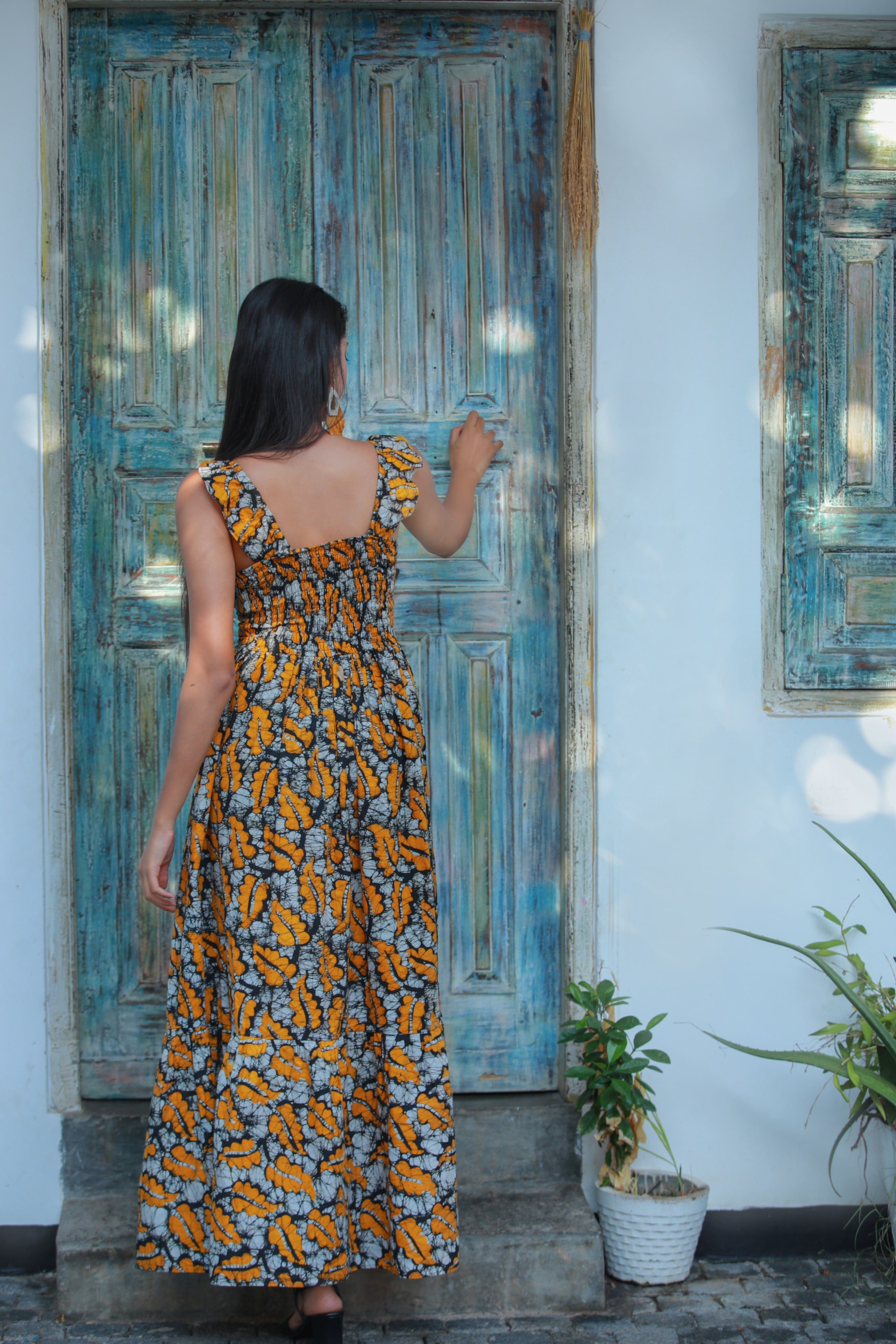 Monarch V Neck Maxi Dress