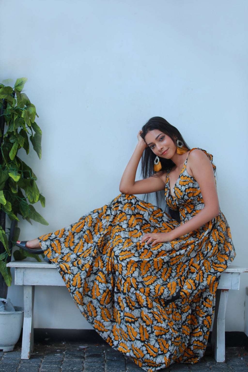 Monarch V Neck Maxi Dress