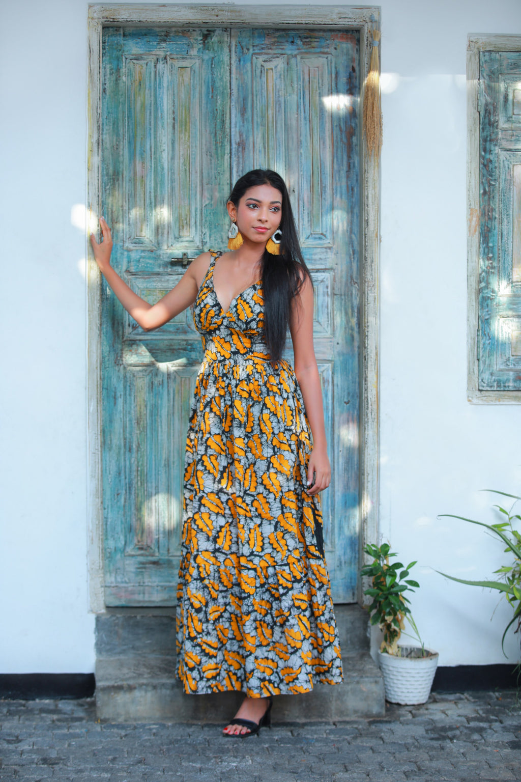 Monarch V Neck Maxi Dress