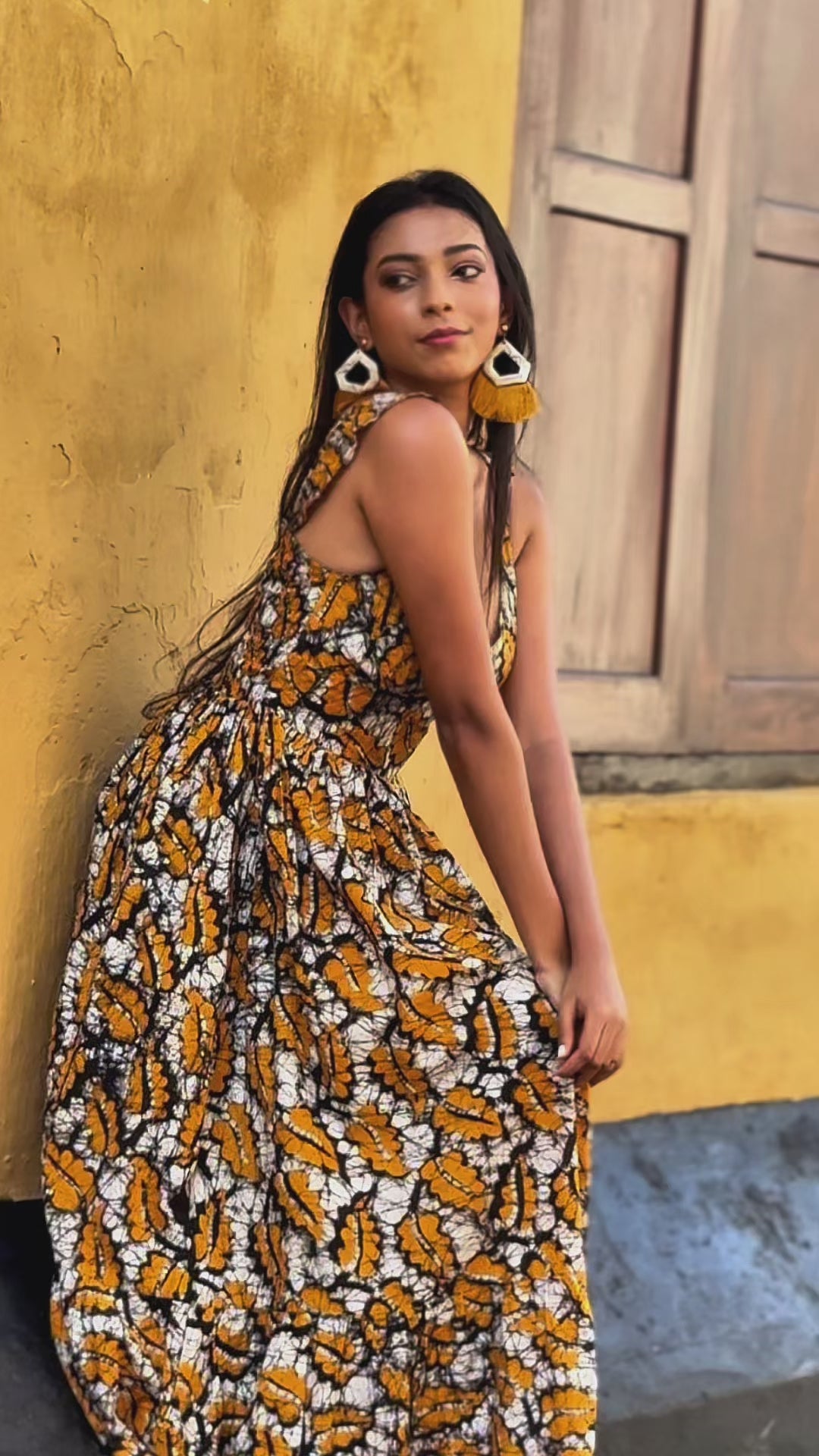 Monarch V Neck Maxi Dress